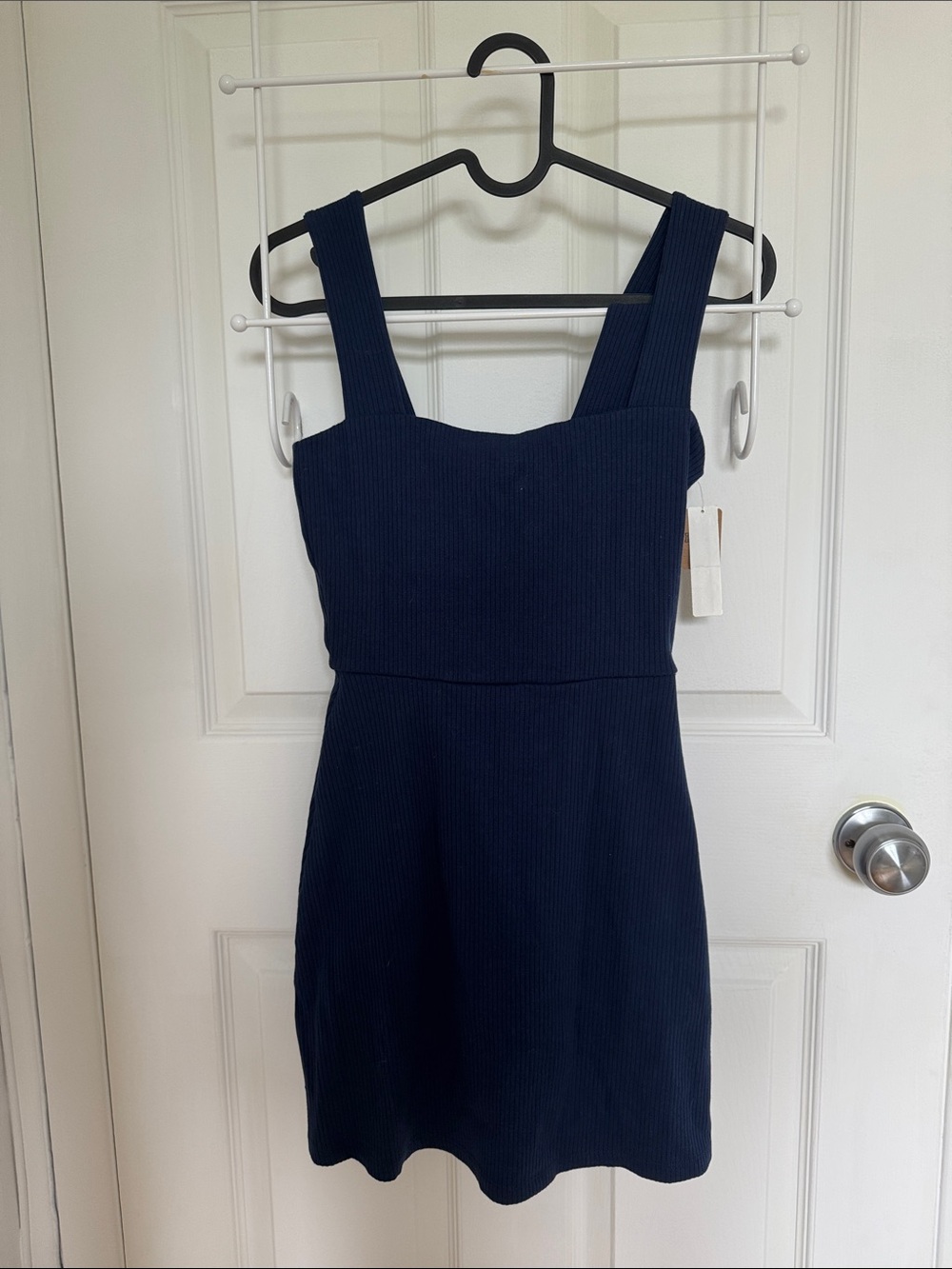 NWT | PINK Victoria's Secret Navy Ribbed Mini Dress with Shorts